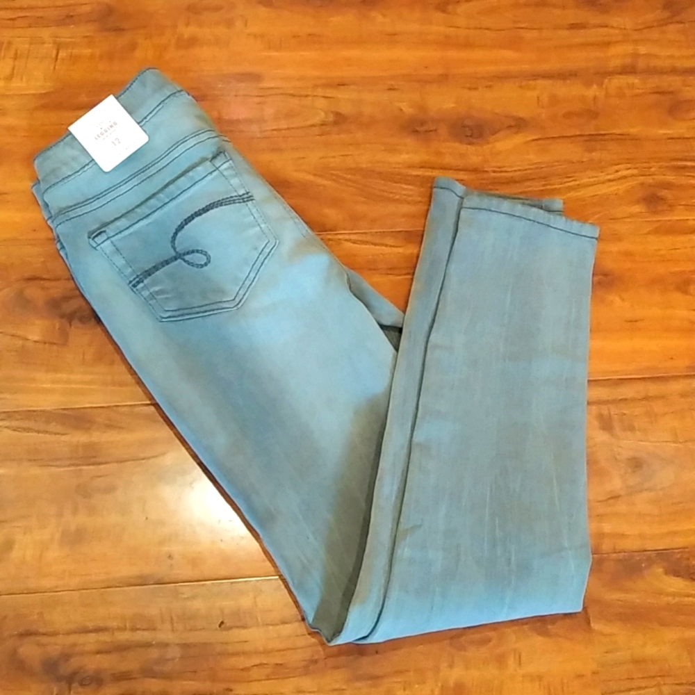 NWT Justice Mid Rise Gray Jeggings, 12